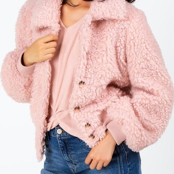 Pink Shearling Jacket - Picture 4 of 4